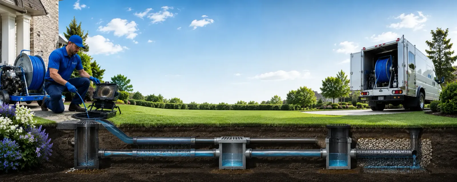 Outdoor drain cleaning information for Neshkoro, WI